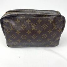 1円【良品】LOUIS VUITTON ルイヴィトン モノグラム トゥルーストワレット28 M47522 セカンドバッグ ポーチ 小物入れ ブラウン 茶 _画像3