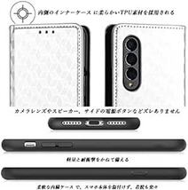 UnivoColors Galaxy Z Fold 4（docomo SC-55C/au SCG16） 手帳型ケース 高級合皮 カ_画像5