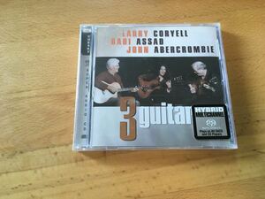 【新品未開封品】Larry Coryell, Badi Assad, John Abercrombie / Three Guitars(Hybrid SACD)マルチch収録 / Stereo / Multichannel