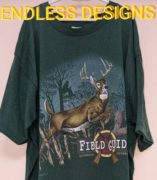 ENDLESS DESIGNS エンドレスデザイン アニマル柄 Tシャツ 鹿