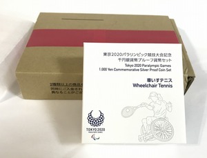 東京2020 パラリンピック大会記念 1000円プルーフ銀貨(車いすテニス)完未品 収集ワールド
