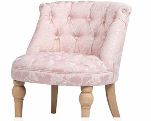 Art hand Auction Дженнифер Тейлор Розовый одноместный стул Haruno Розовый одноместный диван Haruno, Изделия ручной работы, мебель, Стул, Стул, стул