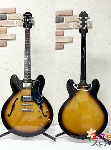 Epiphone エピフォン セミアコギター Dot VS エレキギター 22フレット サンバースト 調整済み 動作・音出しOK