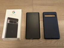 Google Pixel 7 Pro 128GB Obsidian SIMフリー コーティング済 動作確認済 付属品完備 spigen ケース付_画像1