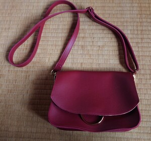  settled red # shoulder bag 