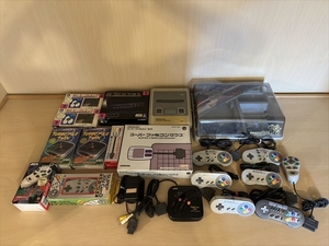 SFC Super Famicom body * peripherals etc. large amount together set NINTENDO nintendo 