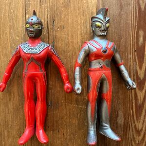 ソフビ ウルトラセブン　ウルトラマンエース　ウルトラマンA 円谷プロ 当時物 昭和レトロ ポピー vintagd ソフビ　