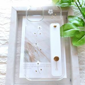 スマホケース　ハンドメイド　全機種対応　フラワーiPhoneケース