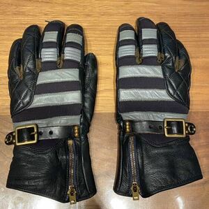 【中古】Vin&Age 牛革グローブ (GLOVES TYPE VGW13A) グレー アメカジ