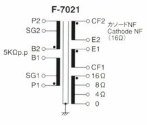 タムラ製作所製　真空管用パーマロイ出力トランス　Ｆ－７０２１　ペアー_画像10