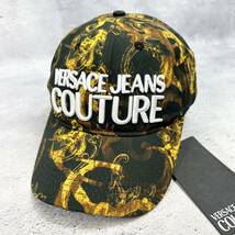 新品 Versace JEANS COUTURE キャップ ヴェルサーチ マルチ_画像1