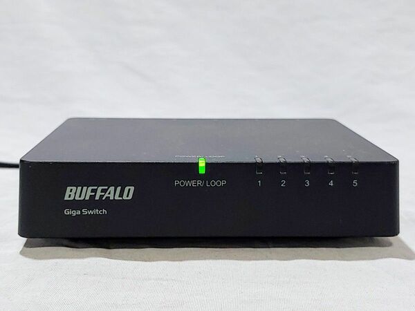 有線LAN　BUFFALO　LSW4-GT-5EPL/BK　スイッチングハブ　Giga対応