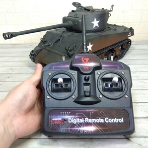 563■1/16 TAIGEN 2.4Ghz SHERMAN M4A3 シャーマン 75MM (BB) TaiGen タイゲン 動作未確認 ジャンク現状品の画像9