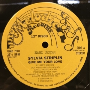 【HMV渋谷】SYLVIA STRIPLIN/GIVE ME YOUR LOVE(UMD7001)