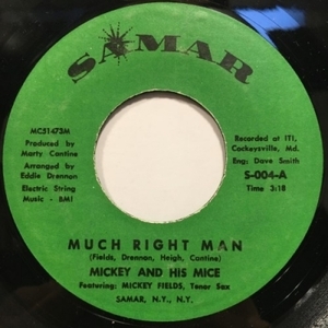 【HMV渋谷】MICKEY AND HIS MICE/MUCH RIGHT MAN / AMEN(S004)