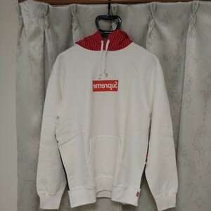 シュプリーム コムデギャルソン ボックスロゴ フーディーMサイズ SUPREME COMME des GARCONS Box Logo Hooded Sweatshirt