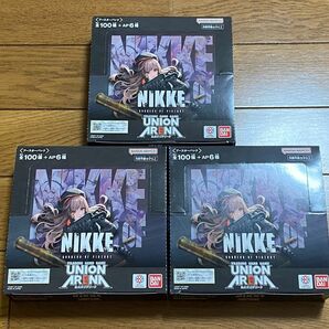 UNION ARENA 勝利の女神 NIKKE 3BOX ユニオンアリーナ　新品未開封　テープ付き