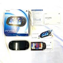 ★オススメ品★ SONY ソニー PSVITA ゲーム機PCH-1000 ZA01 元箱付 取扱説明書付 ブラック系 本体 PlayStation Vita　CNGT0514-7_画像8