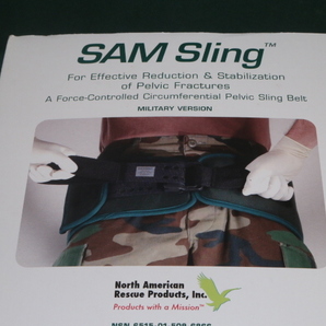 ★ メディカルグッズフェア ★ 沖縄米軍使用 SAM SLING 骨盤スリング ベルト 未使用 装備用 資料用 コレクションなどにの画像7