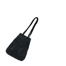 Mame Kurogouchi マメクロゴウチ Cord Embroidery Bucket Bag コード刺繍バケットバッグ ブラック MM22FW-AC301_画像1