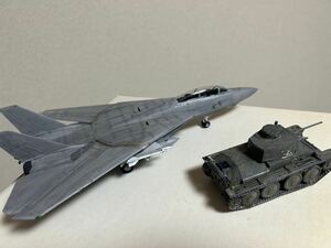 ジャンク品　1/72 F-14 1/48 ドイツ軍戦車