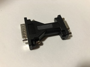 動作確認済 ネジ交換 モニタ変換アダプタ DSub15ピンオス-ミニDSUB15ピン(VGA)メス PC98 X68k等レトロPCに(CA230335)