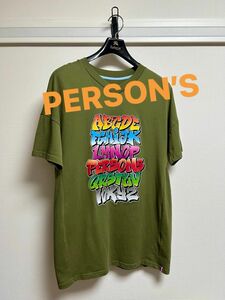 【美品】PERSON’S パーソンズ レディース 半袖プリントTシャツ