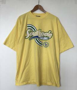 《 H 791》SOUTH POLE サウスポール 半袖Tシャツ ヒップホップ ストリート XL イエロー トップス 1円スタート アメリカ古着 古着卸