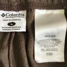 《 H 712》Columbia コロンビア レディース フリースパンツ ルームウェア Lサイズ こげ茶 ボトムス 1円スタート アメリカ古着 古着卸_画像3