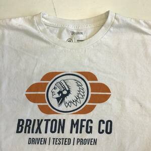 《 H 730》Brixton プリクストン 半袖Tシャツ ストリート サーファー スケーター XL トップス 1円スタート アメリカ古着 古着卸 