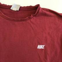 《 H 781》NIKE ナイキ 半袖Tシャツ ワンポイント スポーツ XL 赤 トップス 1円スタート アメリカ古着 古着卸_画像5