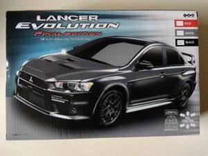 [ unopened new goods * beautiful goods ]FULL FUNCTION RADIO CONTROL CAR Mitsubishi Lancer Evolution final edition (BLACK)2 piece equipped 