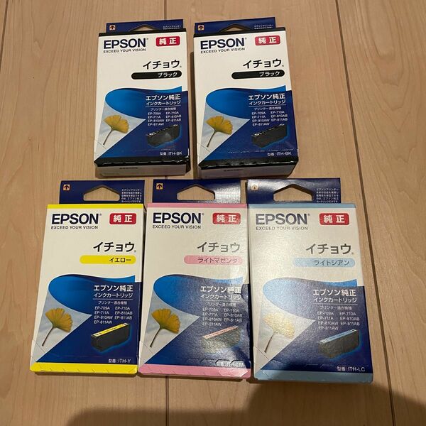 EPSON 純正インクカートリッジ イチョウ ITH 5個セット