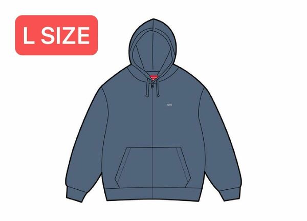 Supreme Overdyed Small Box Zip Up Hooded Sweatshirt "Dark Slate"