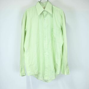 1960s ARROW ペールグリーン　ドレスシャツ　アロー　50s ビンテージ　海外仕入れ　USA製　古着屋　卸売り　ヴィンテージ 長袖シャツ 