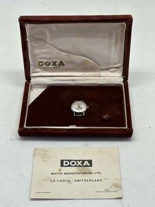 DOXA hand winding lady's wristwatch antique 8436-5 outer box etc. attached 