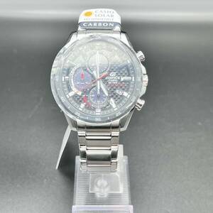  unused CASIO Casio EDIFICE Edifice EQS-900 chronograph SOLAR wristwatch Date g5-29