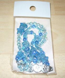  Primo Puel * beads necklace & pre slit ( blue )