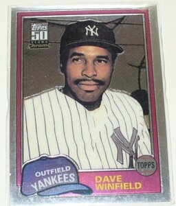 topps 50YEARS Chrome/OUTFIELD YANKEES*DAVE WINFIELD(855)