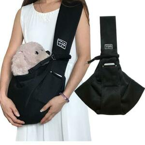  черный домашнее животное sling маленький размер собака кошка слинг-переноска сумка простой модный популярный 