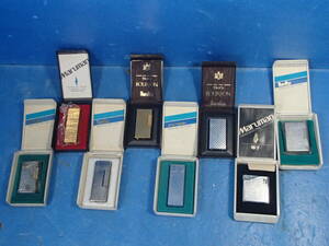 **[ rare 1 jpy ]maruman/ Maruman gas lighter 8 piece set together case attaching that time thing out of print BOURBON/Hallay/KARDAN/Tyrol other K22GP etc. **