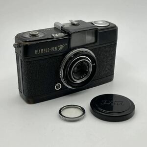 OLYMPUS-PEN W オリンパス ペンW Olympus E.Zuiko 25mm f2.8 オリンパス Eズイコー ハーフサイズカメラ ブラックペイント 黒塗り 