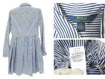 【中古】POLO RALPH LAUREN ポロラルフローレン 子供服 キッズ ワンピース ストライプ 女の子 サイズ7_画像2