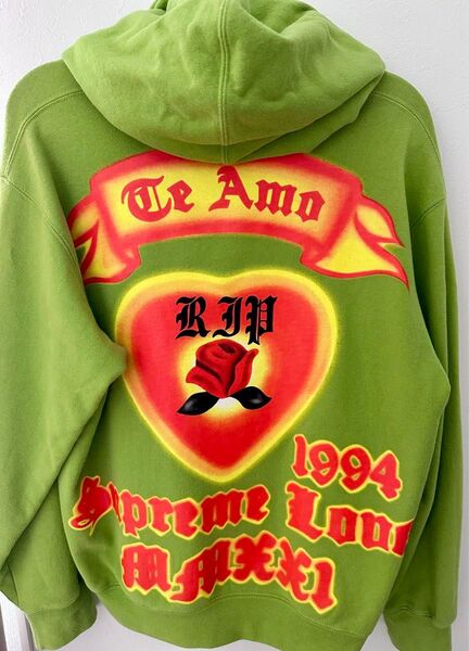 【おまけ付き】 Supreme Love Hooded Sweatshirt SS21 Green small
