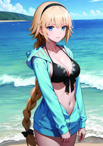  poster A4 size anime same person high quality beautiful young lady .. Jean n*daruk(Fate) 217-44