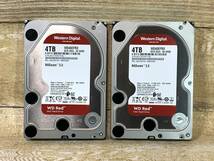 ★WD Red 4.0TB SATA600 3.5インチ内臓型ハードディスク NASware3.0 WD40EFRX 2台セット 良品美品★送520ok★_画像1