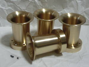 kawasaki CR用キャブレター 真鍮製 ゴールド スモールボディ ファンネル 4個 Z1 Z2