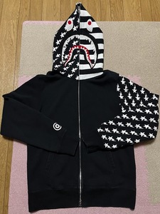 ★M★　OG Vintage NIGO BAPE ベイプ　エイプ　スター　シャーク　パーカー　フーディー　National Flag USA Star Shark Zip Hoodie