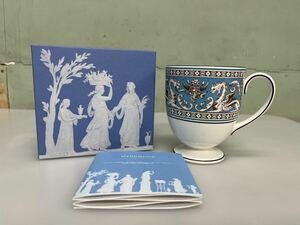 WEDGWOOD ウェッジウッド フロレンティーン ターコイズ マグ　箱付　