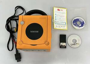 ジャンク品　任天堂 GAMECUBE ゲームキューブ DOL-017 Nintendo オレンジ 付属品　